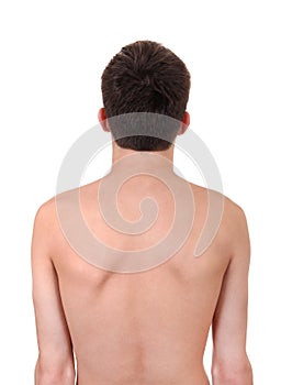 Rear view of the Man