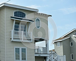 Rear view oceanfront home eastern shore virginia