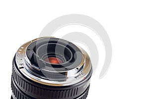Rear view of removable camera lens