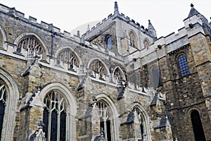 Rear view of Ripon Cathedral, North Yorkshire, England.