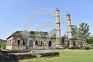 Rear view of Shaher ki Masjid, Islamic religious architecture, was built by Sultan Mahmud Begada 15th - 16th century. A UNESCO