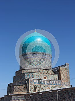 Rear view of Tilya-Kori mosque, part of Tilya-Kori Madrasah