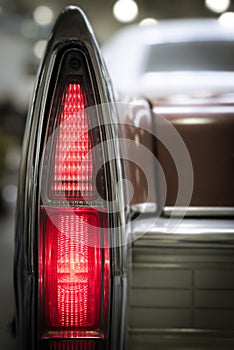 Rear vintage tail light.