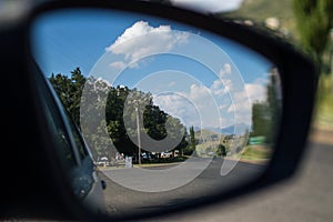 Rearview Mirror in Clarens, Free State, South Africa