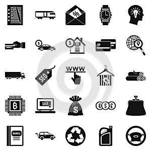 Reasonableness icons set, simple style