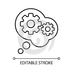 Reasoning linear icon
