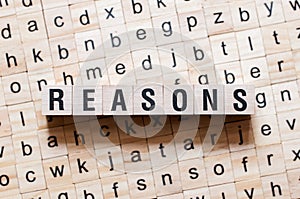 Reasons word concept