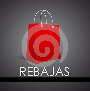 Rebajas - Sale, Discounts spanish text photo