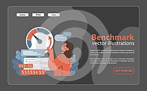 Rebalancing concept. Flat vector illustration photo