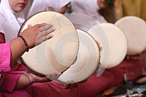 Rebana, a traditional Malay musical instrument