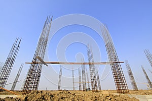 Rebar Engineering at a construction site