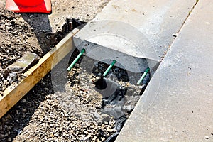 Rebar readied for concrete pour