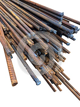 Rebar for reinforced concrete structures closeup