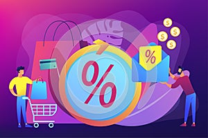 Rebate program concept vector illustration