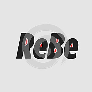 ReBe company name initial letters monogram photo