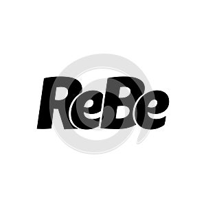 rebe typography vector monogram illustration photo