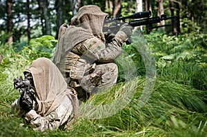 Rebel forces defending their ground photo