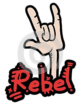 Rebel gesture