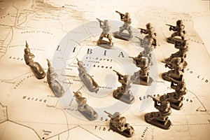 Rebels on Libya territory