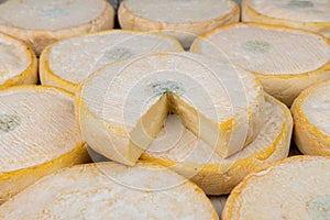 Reblochon cheese as a background