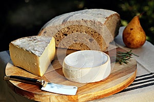 Reblochon Tomme de Savoie French cheese Savoy french Alps France