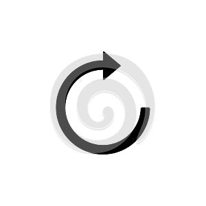 reboot sign icon. Element of web icon for mobile concept and web apps. Isolated reboot sign icon can be used for web and mobile. P