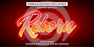 reborn editable text effect style