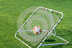 Rebounder for effective training exercises in football