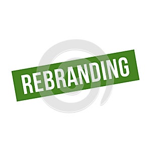 Rebranding Stamp, Rebranding Square Sign