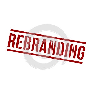 Rebranding Stamp, Rebranding Square Sign