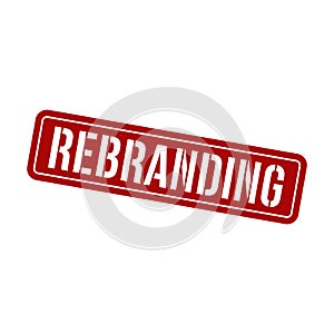 Rebranding Stamp, Rebranding Square Sign