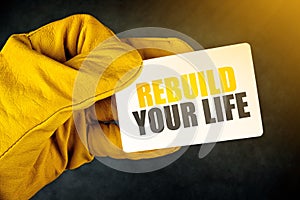 Rebuild Your Life on Business Card