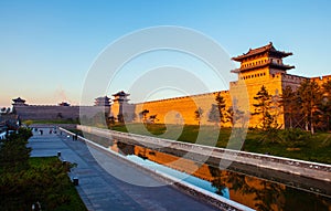 The rebuilding city wall of Datong.