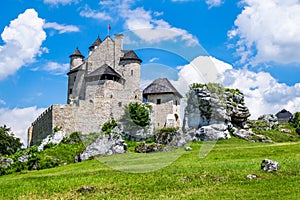 Rebuilt old castle in Bobolice photo
