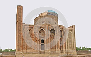 Rebuilt Turabek-Khanym mausoleum in ancient city Kunya-Urgench