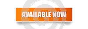 Available now sticker vector illustration