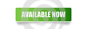 Available now sticker vector illustration
