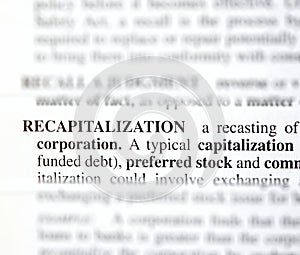 recapitalization photo