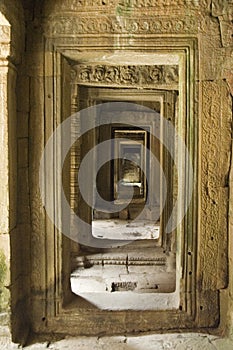 Receding Doorways at Angkor photo