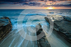 Receding Tide in La Jolla-horizontal