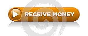 Receive money icon button on white