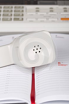 Receiver of answerphone