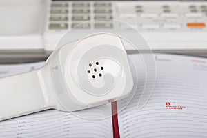 Receiver of answerphone