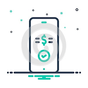 Mix icon for Receiving, money and online