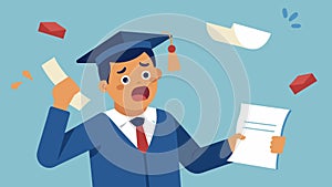 A recent college graduate receives a reminder notification for their first student loan bill and feels a sense of panic