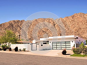 Recently Constructed Mid-Century Modern House