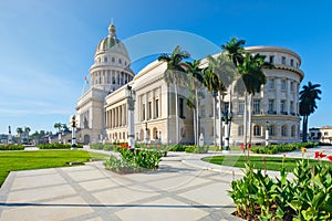 The recently restored Capitol of Havana