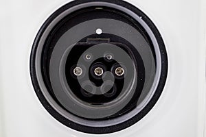 Receptacle for electric car power