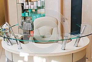 Reception of a Beauty SPA Salon - administrator zone