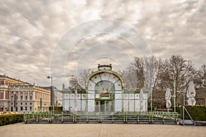 The reception building of the former light rail station